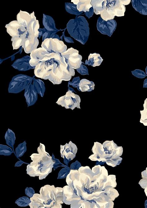 Pinned Today 11 17 2017 Wallpaper Iphone Roses Blue Floral Wallpaper