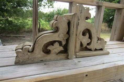 Antique White Corbel Pair French Country Corbel Pair Solid Etsy