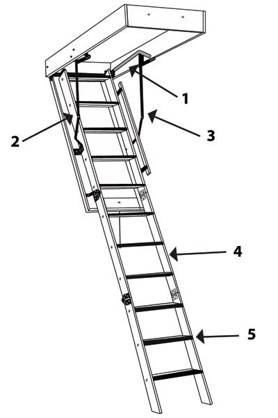 Attic Ladder Springs Replacement Parts