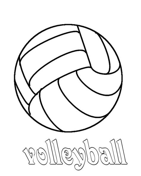 Volleyball Coloring Page Download And Print Online Coloring Pages For