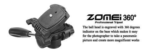 New Zomei Tripod Z666 Professional Portable Travel Aluminium Camera