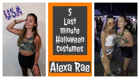 5 Last Minute Halloween Costumes Alexa Rae Youtube