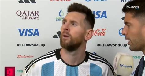 Para Quién Fue El ¿qué Mirás Bobo De Messi Durante Una Entrevista Y