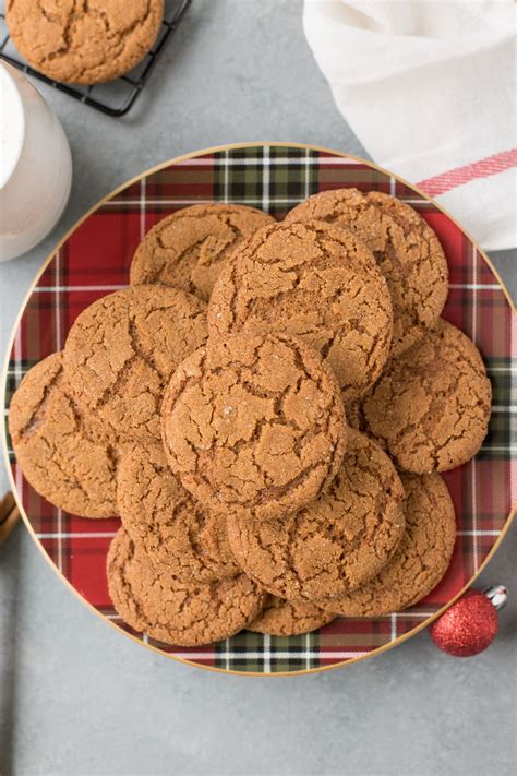 The Best Crispy Gingersnap Cookies The Clean Eating Couple