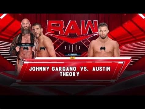 Johnny Gargano Vs Austin Theory June Raw Youtube