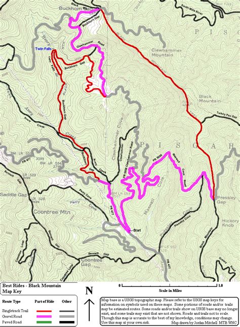 Map Of The Black Mountin Best Ride