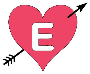 Heart Arrow Letter Stencils (Valentine Alphabet Stencils) in 2020 | Letter stencils, Alphabet ...