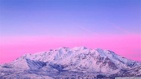 Download Mount Timpanogos Pink Sunset Wallpaper 1920x1080