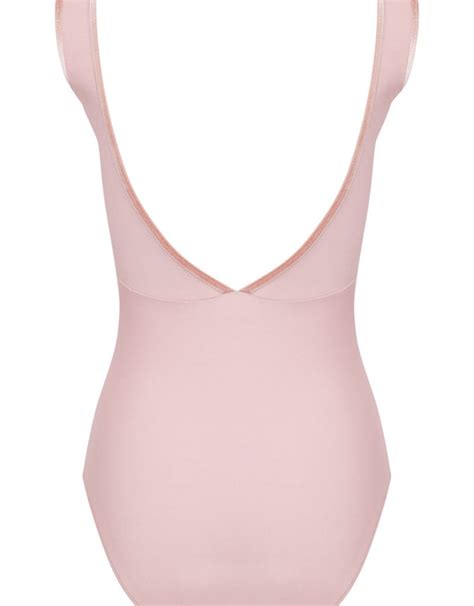 Velvet Trim Leotard Antique Rose Attitude Dance And Activewear