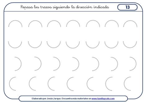 Ejercicios De Grafomotricidad Con Trazos Curvos Familia F