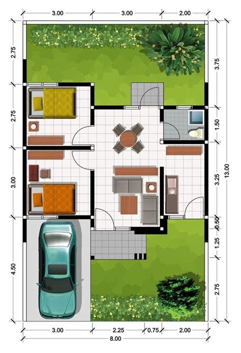 Walau luas lahan anda hanya 60m2, namun anda bisa mendapatkan rumah minimalis yang luas bersama keluarga dengan model 2 lantai. 27+ Contoh Denah Rumah yang Cantik dan Inspiratif!