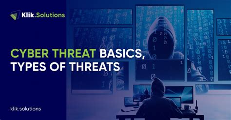 Cyber Threat Basics Types Of Threats Klik Solutions