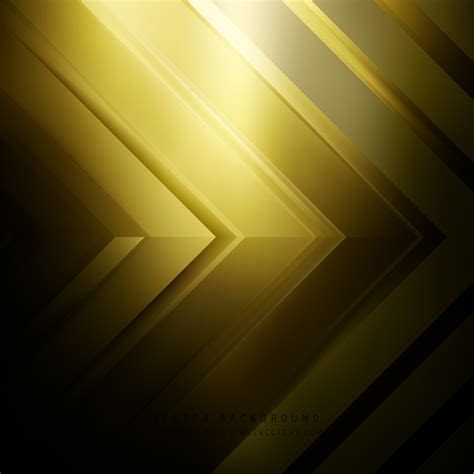 Abstract Black Gold Arrow Background Design