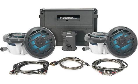 Roswell In Boat Package Marine Audio Package Includes R1 6504 Amp