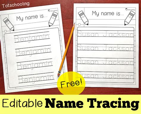 Free interactive exercises to practice online or download as pdf to print. Editable Name Tracing Sheet | Totschooling - Toddler, Preschool, Kindergarten Educational Printables