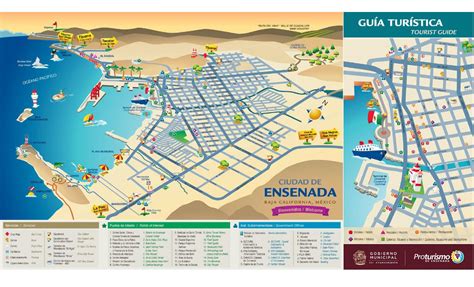 Guía Mapa Turístico De Ensenada Baja California México By