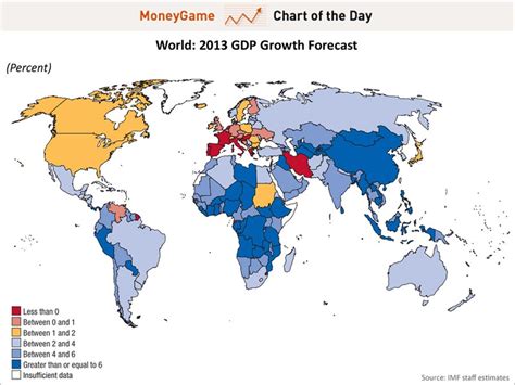 Imf World Gdp Growth Forecast Map Business Insider