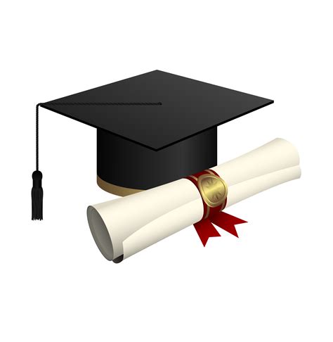 Graduation Cap And Diploma Vector Art Icons And Graphics For Free Download