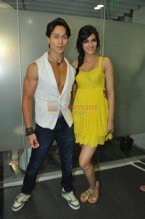 tiger shroff kriti sanon at heropanti song launch in andheri mumbai on 12th april 2014 kriti