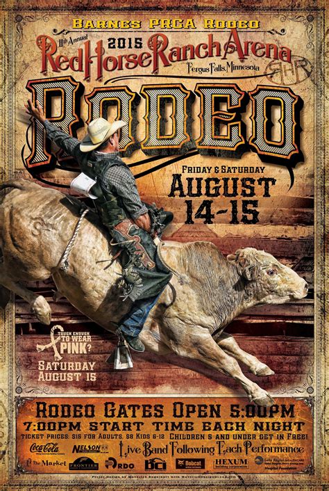 2015 Red Horse Ranch Rodeo Poster 18x27 — Maverickdesigngroupmaverick