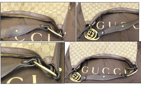 Gucci Beigeebony Gg Canvas Interlocking G Medium Hobo Bag