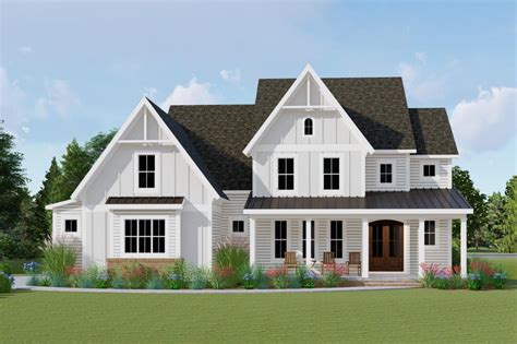 Plan 500055vv Exclusive Modern Farmhouse Plan With Optional Finished