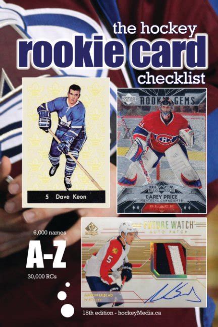 Past Edition The Hockey Rookie Card Checklist By Richard Scott