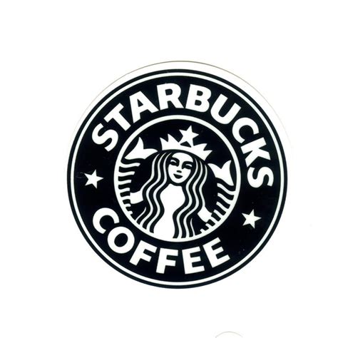 1349 Starbucks Black Special Logo Height 7 Cm Decal Sticker