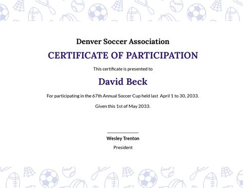 Free Soccer Certificate Templates 12 Download In Word Pages Psd
