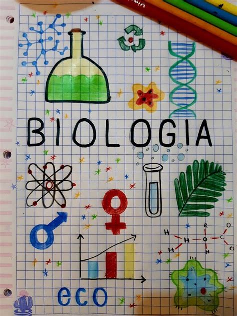 Portada De Biología Dibujos De Biologia Portadas De Biologia Biología