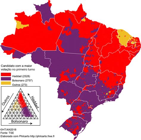 Análise cartográfica da eleição presidencial de 2018