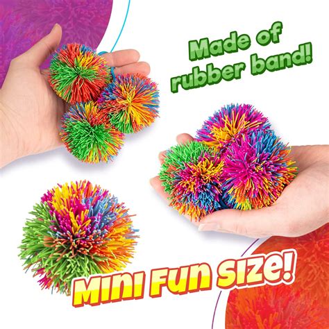 buy mini bandy ball set 12 packs 36 balls total rubber string stress balls soft spike balls