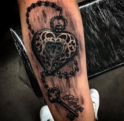 20 Heart And Key Tattoos With Unique Meanings Tattooswin