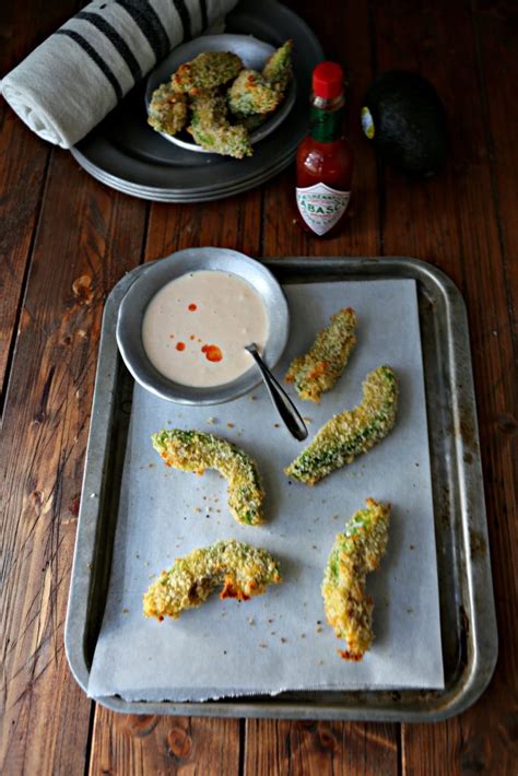 Crispy Baked Avocado Fries With Spicy Dipping Sauce Bell Alimento