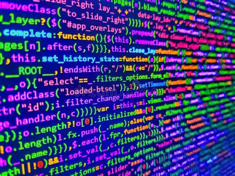 Abstract Computer Script Code Programming Code Abstract Screen Of
