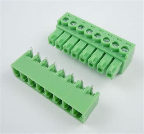 508 Mm Pitch 8 Pin Right Angle Pcb Mount Plug Able Terminal Block
