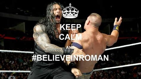 Keep Calm Roman First Spear Wwe World Professional Wrestling Roman