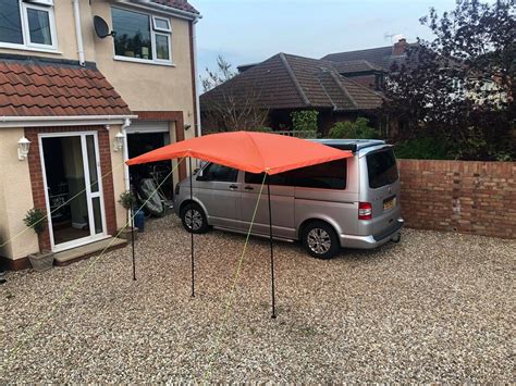 The volkswagen caddy van is a perfect all rounder, equipped with a variety state of the art safety systems. VW T4 T5 T6 Orange Camper Van Sun Canopy Retro Shield ...