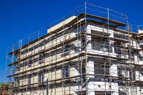 Multi Story Residential Building Under Construction Stock Image Image