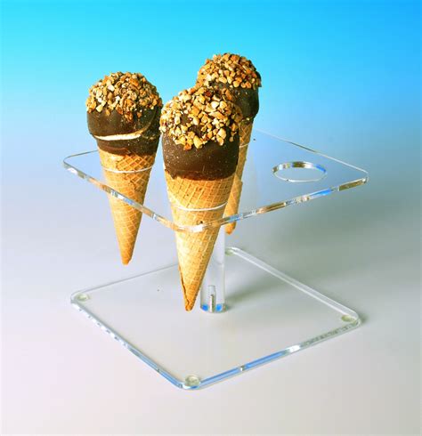 Acrylic Ice Cream Snow Cone Holder Webstaurantstore Compatible