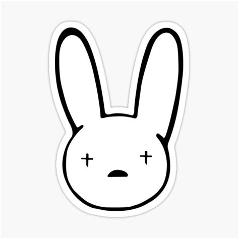 Bad Bunny Sticker For Sale By Rosela Designs Redbubble