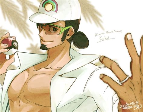 Professor Kukui And His Sexy Chest And Her Gorgeous Body Pokemon Sun Anime Images Anime
