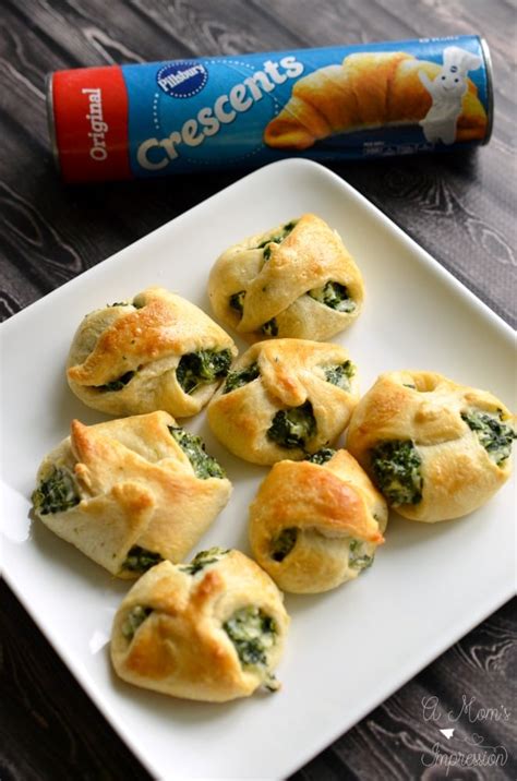 Spinach Crescent Roll Appetizers Kid Friendly Party Food