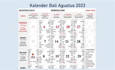 Kalender Bali Juni 2023 Lengkap