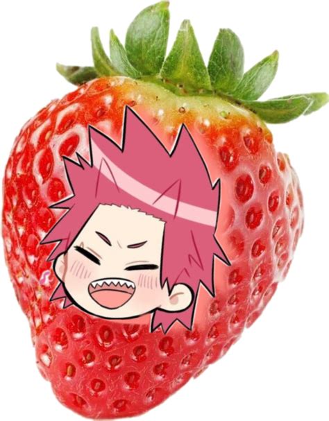 Freetoedit Kirishima Mha Strawberry Sticker By Denkilover