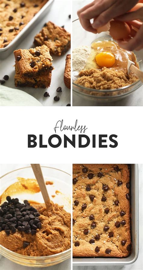 Flourless Blondies Recipe Fit Foodie Finds