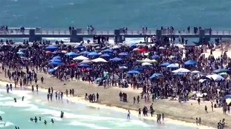Spring Break Crowds Flock To South Florida Beaches As St Patricks