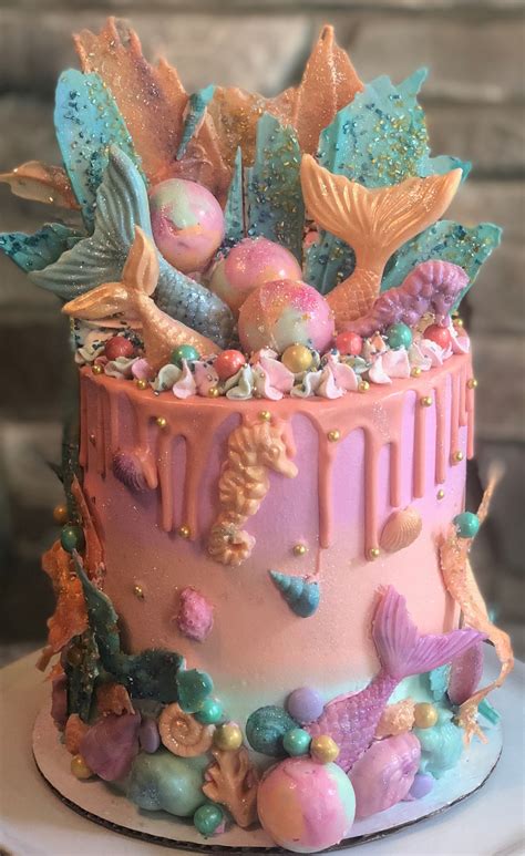 My Life as a Mermaid | Mermaid birthday cakes, Cake designs birthday