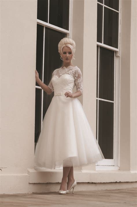Beautifully Feminine Chantilly Lace And Tulle Ballerina Length Wedding Dress