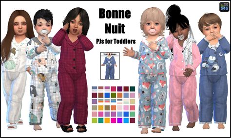 Sims 4 Nexus — Bonne Nuit Toddler Pjs Now Available As An Early